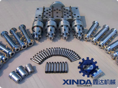 張家港市鑫達(dá)塑料機(jī)械 20-40-PVC一出四穿線(xiàn)管生產(chǎn)線(xiàn)解決方案